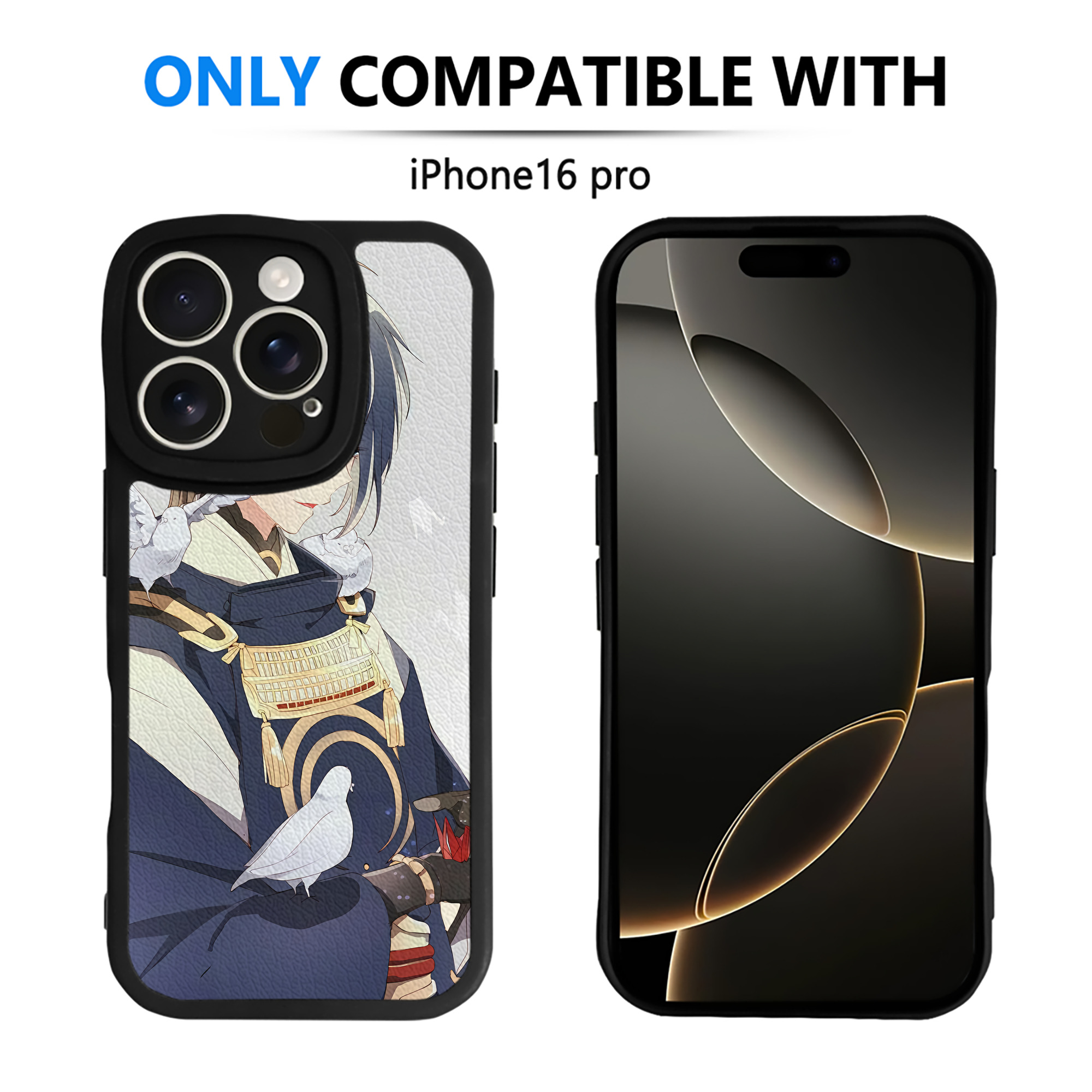 （画像用） 刀剣乱舞 Touken Ranbu 【iPhone 16シリーズ対応】シリコンスマホケース（レザー調） 材質：シリコン